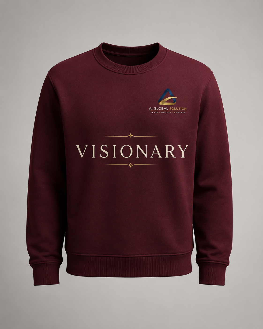Visionary Burgundy Crewneck